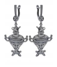 Серьги 30495 "Самовары"
