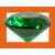 серебрение, разм.: 17,5-22, вст.: зеленый фианит